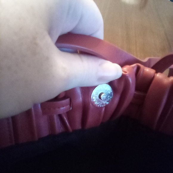 Burnt Orange Pleated Purse - Picture 12 of 13